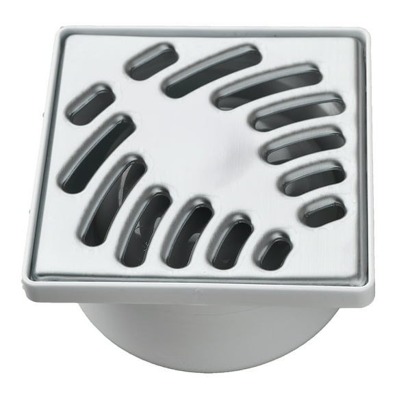 Coladera Cuadrada Tipo Bote de ABS con Trampa de Acero Inoxidable MEER Faucets by CNX COLUC-006