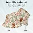 thumbnail image 3 of Vsdgher Floral Cowboy Boots Print Bucket Hat for Men&Women Bucket Hat Reversible Summer Double-Side-Wear Travel Gardening, Beach, Camping, Hiking, Fishing Cap, 3 of 5