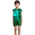 thumbnail image 2 of Gunia Girls Sequin Top Glitter Sleeveless Dance Blouse Performance Dancewear Party Sparkly Tops For Girl Green, 2 of 3