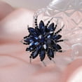 thumbnail image 3 of Sparkling Crystal Flower Brooch Pins for Women Dainty Rhinestone Flower Shape Brooch Pin Suit Scarf Hats Decoration Wedding Jewelry, 3 of 8