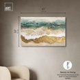 thumbnail image 5 of Glittering Waves of Dawn Canvas Coastal Abstracts by Art Remedy, Gallery Wrapped, 45" x 30", 5 of 7