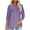 Purple1, variant on Lmnyox Fall Casual Tunic Tops for Women Loose Long Sleeve Crew Neck Shirts Pleated Button Blouses