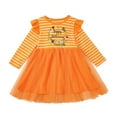 thumbnail image 2 of EnJoCho Toddler Girl Halloween Pumpkin Dress - Orange Tulle Tutu Skirt with Long Sleeve Pullover, Cute Baby Dress for Photo 𝖲hoots, Autumn Parties, 2 of 7