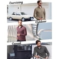 thumbnail image 6 of Pinspark Men's Quarter Zip Up Lightweight Pullover Mock Neck Sweatshirts Long Sleeve Golf shirts Performance Athletic Casual, 6 of 6