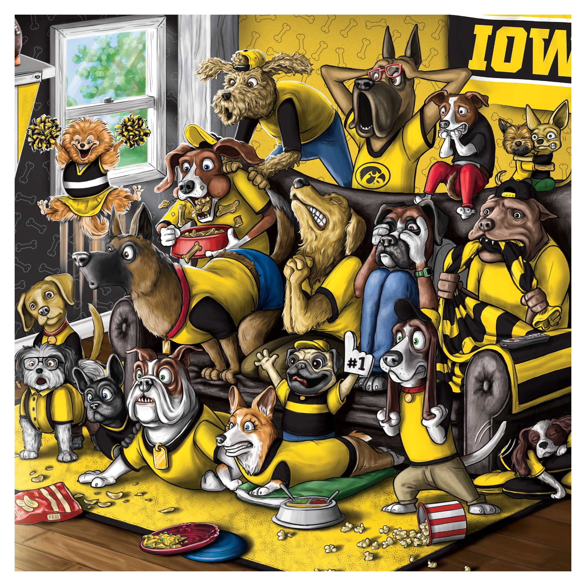 IDNA Iowa Hawkeyes 13.25" x 17.25" Purebred Fans Wall Art