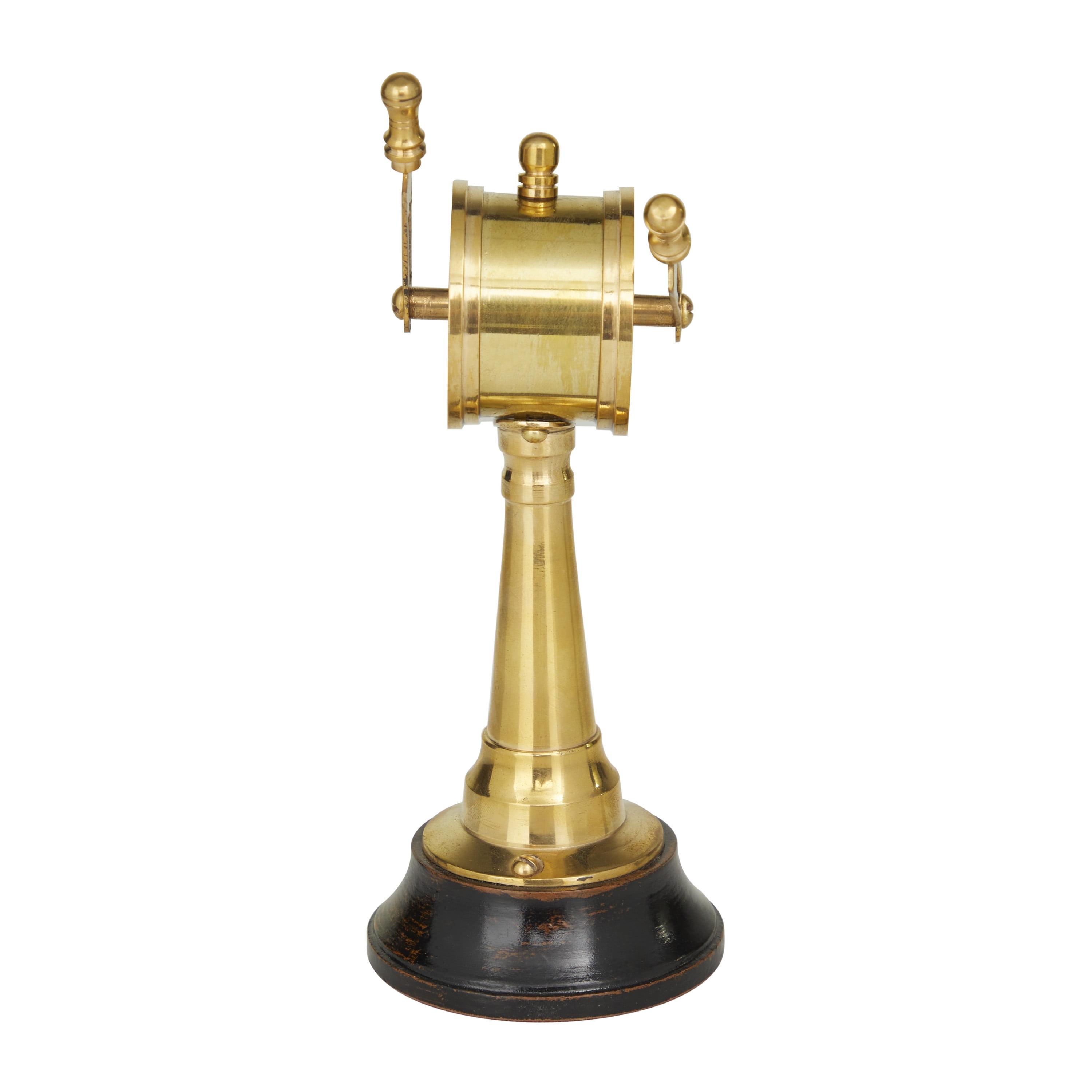 DecMode 3" x 7" Gold Metal Ship Telegraph, 1-Piece