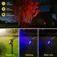 thumbnail image 2 of JSOT 2PCS 700lm Solar Lights Outdoor Waterproof, Color Changing LED Solar Landscape Spotlights, IP65 Waterproof Outdoor Lighting for Yard, Garden, Pathway, Halloween, 2 of 7