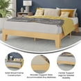 thumbnail image 6 of Flash Furniture Evelyn Collection Wood Platform Bed Frame, Natural, Queen, 6 of 11