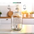 thumbnail image 2 of Dispensador de Agua de Vidrio 4L Kingshouse, Vitrolero con Tapa Hermética y Llave Antigoteo, 2 of 6