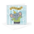 thumbnail image 5 of 3drose, Baby Shower-baby Boy-blue Elephant Animal Illustration for Kids, 6 Greeting Cards with Envelopes, 5 of 7
