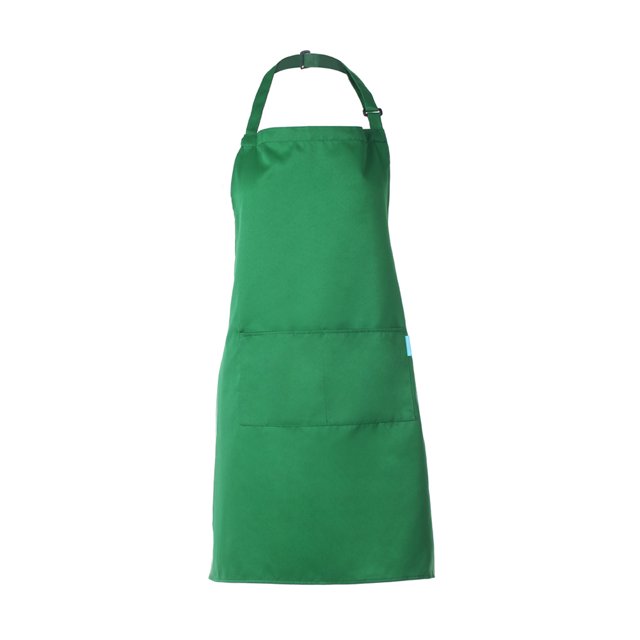Delantal para restaurante de barbacoa de cocina de poliéster para adultos con cinturón ajustable par Abody Verde