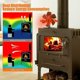 thumbnail image 2 of Blades Wood Stove Fan, Stove Fan with Thermometer, Heat Powered Fireplace Fan for Wood Stove/Fireplace/Gas/Log/Pellet Stove (Black), 2 of 5