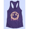 thumbnail image 3 of Grunge Spray Colorful Face Racerback Tank Women -Image by Shutterstock, Female XX-Large, 3 of 4