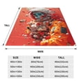 thumbnail image 3 of Balery Space Skeleton Art Manta de Felpa Suave y Acogedora – Cobija de Franela Aterciopelada para Cama, Lavable y Cálida para Sofá, Mascotas, Transpirable-50"x40", 3 of 7