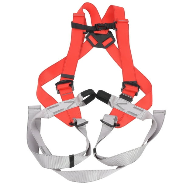 Cinturón de seguridad NikouMX arnés de escalada de cuerpo completo poliéster gris Rojo
