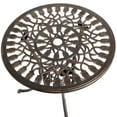 thumbnail image 4 of Indoor and Outdoor Bronze Dinning Set 2 Chairs with 1 Table Bistro Patio Cast Aluminum., 4 of 8