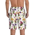 thumbnail image 4 of Lsque Tulips Flowers Mens Sleep Pajama Shorts,Short Pajama Pants, Cotton Ultra-Soft Knit-Medium, 4 of 9