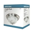 thumbnail image 2 of 60/6024-Nuvo Lighting-2 Light Flush Mount-13.25 Inches Wide by 5.5 Inches High-Brushed Nickel Finish, 2 of 4