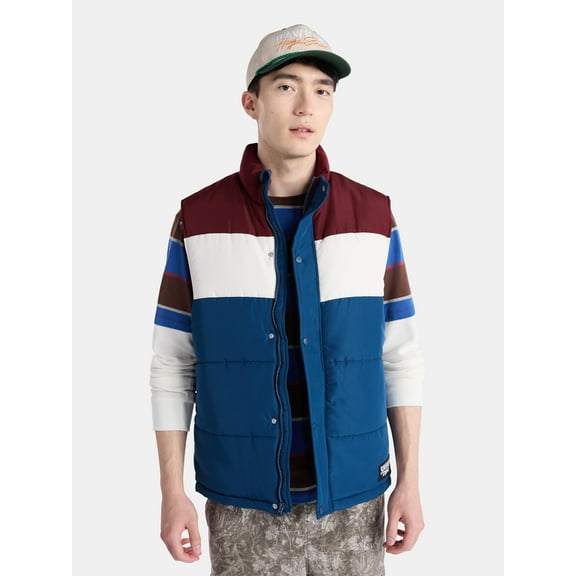 Netflix Stranger Things Puffer Vest from No Boundaries, Men’s and Big Men’s