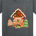thumbnail image 4 of Inktastic Gingerbread House Christmas Youth T-Shirt, 4 of 5