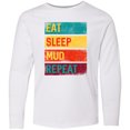 thumbnail image 3 of Inktastic Motocross BMX off Road Eat Sleep Mud Repeat Long Sleeve Youth T-Shirt, 3 of 5