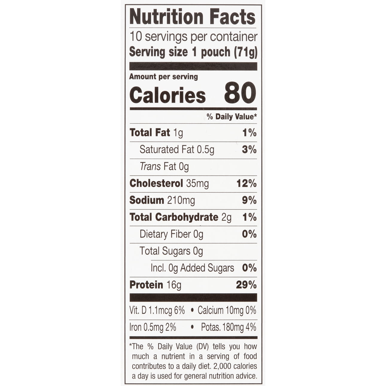 Bumble Bee Light Tuna in Water, Wild Caught, Gluten Free, 16g Protein per Serving, Shelf Stable Pouch, 2.5 oz, pack of 10
