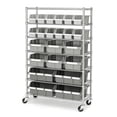 thumbnail image 4 of Seville Classics Commercial Bin Rack w/ Wheels - 22 Bins NEW FREE SHIPPING, 4 of 11