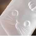 thumbnail image 3 of Small Frosted Glass Tumbler, Cute Tumbler Cup with Persimmon Cat Relief for Milk, Juice, Tea, 120ML, 3 of 7