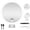 White/20X, variant on GoXteam Travel Magnifying Mirror 10X with Lights, Large 6" Diameter Makeup Mirror, Portable Handheld Close Up Magnified Mirror with Stand & Suction Cups, Perfect for Makeup, Shaving, White