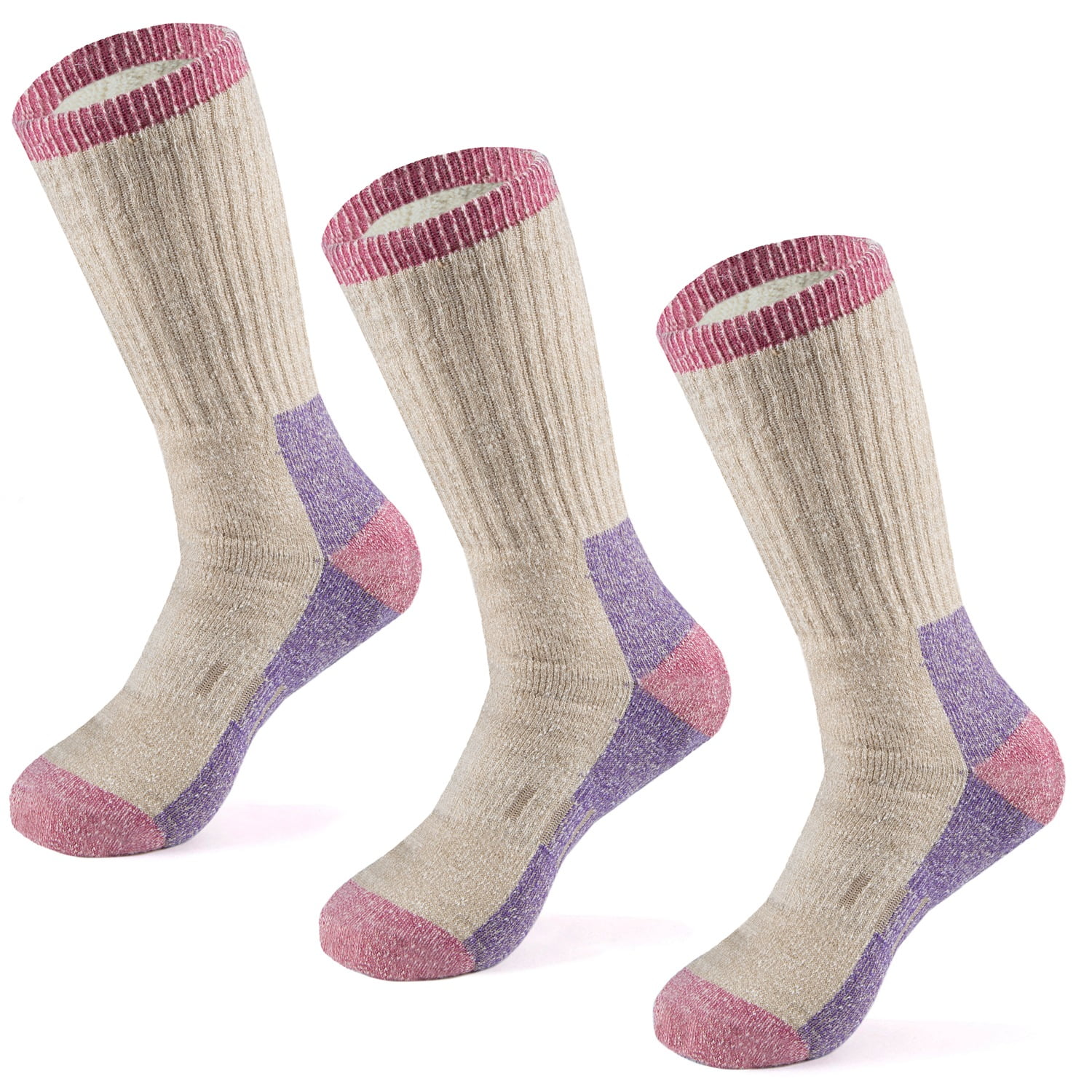 MERIWOOL 3 Pairs Merino Wool Blend Socks Choose Your Size Walmart