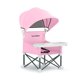 thumbnail image 1 of Asiento elevador portátil para bebés Sunchildor con bandeja y toldo rosa, 1 of 7