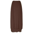thumbnail image 4 of Miluxas Women's 2 Piece Sweater Set Outfits Long Sleeve Round Neck Oversized Top Bodycon Maxi Long Skirt Knit Dresses Coffee XS(XS), 4 of 9