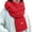 Red, variant on UJNDER Winter Scarf for Women Hand Knitted Soft Warm Oversized Wrap Solid Color Fashion Shawl Red One Size