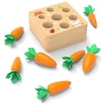 thumbnail image 2 of Rompecabezas de Zanahoria de Clasificación de Tamaño con Forma de Montessori, Juguetes de Educación para , Coordinación Baoblaze Juego de mesa de zanahoria, 2 of 7