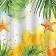 thumbnail image 6 of Orinice Palm Leaves Starfish Watercolor Painting Round Table Cover Stain Resistant Washable Indoor Outdoor Tablecloth Kitchen Dining Wedding Parties Outdoor Fitted 100% Polyester Fiber 54-58, 6 of 8