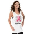 thumbnail image 4 of Survivor Breast Cancer Pink Ribbon Tank Top Tee Shirt Women Brisco Brands S, 4 of 6