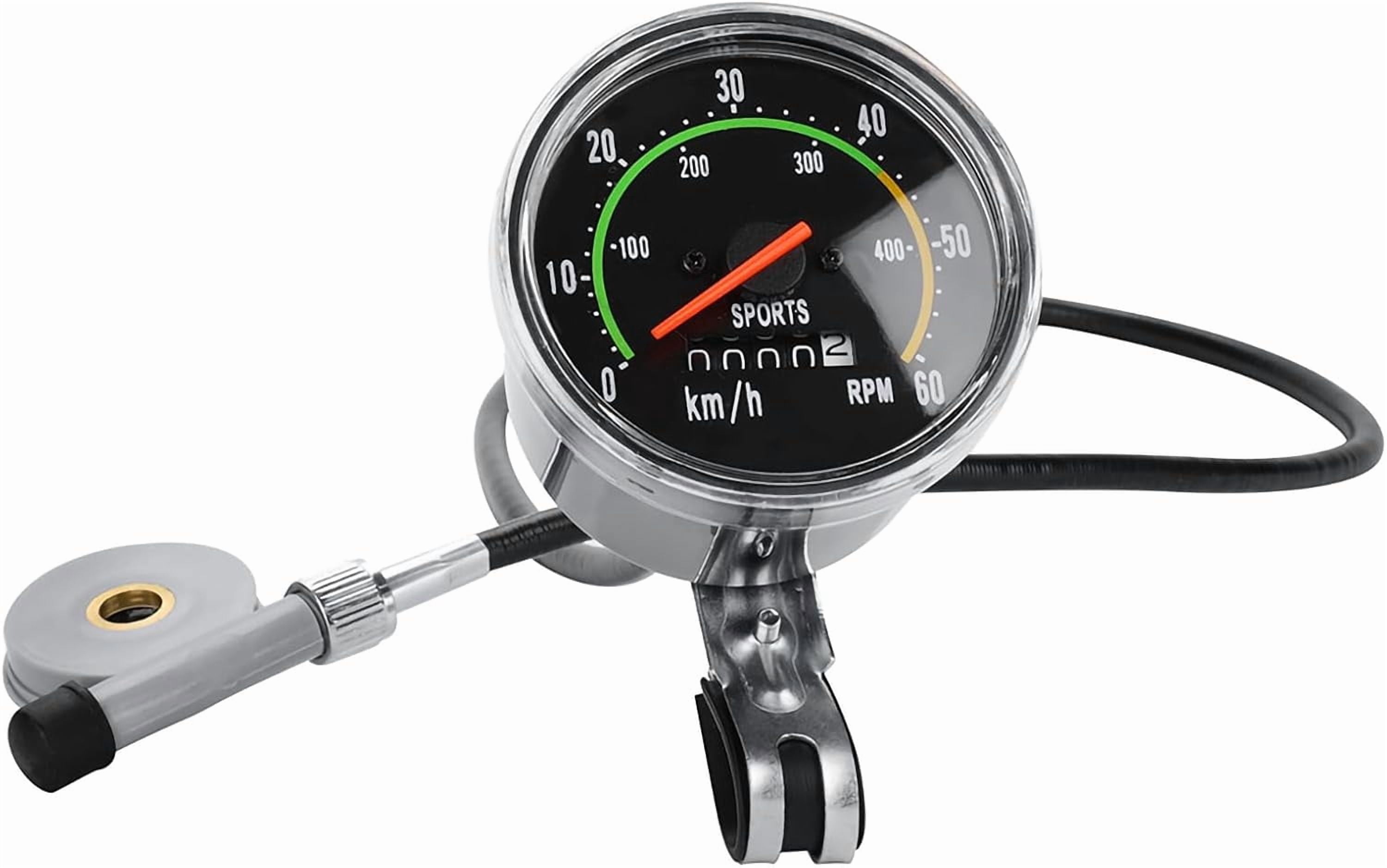 MakeTheOne Old School Style Bike Speedometer Analog Odometer