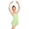 thumbnail image 2 of hengsof Girls' Ballet Leotard Solid Color Sleeveless Halter Tulle Dress Gymnastics Dance Training Leotard Sleeveless V Neck Leotard Suitable for Girls Aged 3-15, 2 of 8