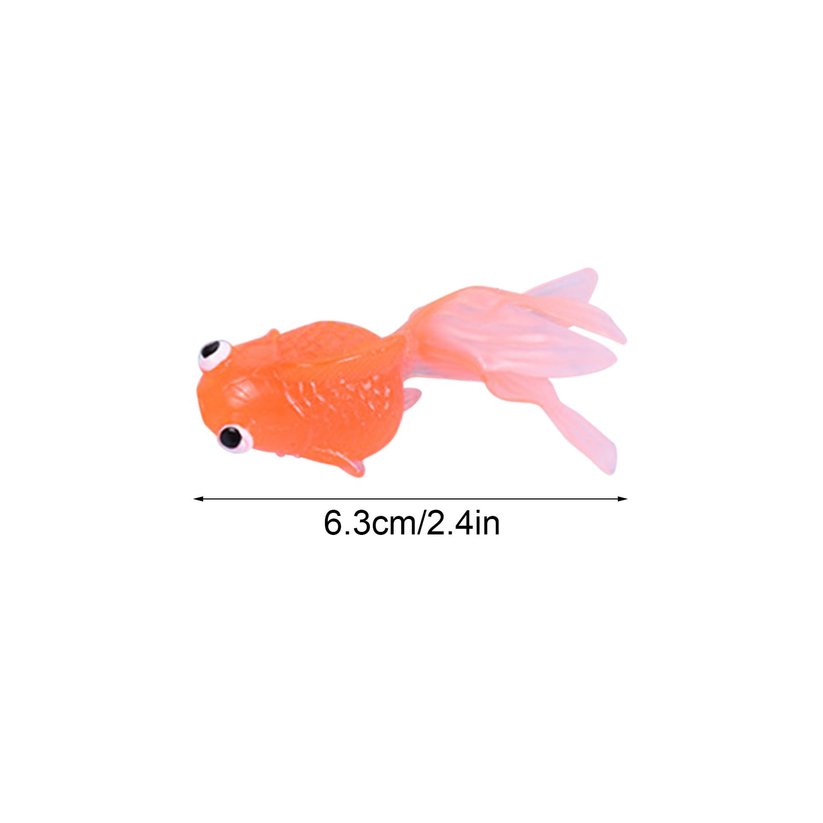  Plastic Vinyl Goldfish - 144 Pcs, 2 Inches Long Gold