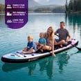 thumbnail image 3 of AISUNSS Inflatable Stand Up Paddle Board, 11ft Fishing Paddle Board with SUP Accessories, 3 of 6