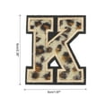 thumbnail image 2 of Parche de letras K de Uxcell, parches de leopardo, letras K, parche de 6CM/2.36" con proceso de adhesivo termofusible para reparación de ropa, 3PCS, 2 of 7
