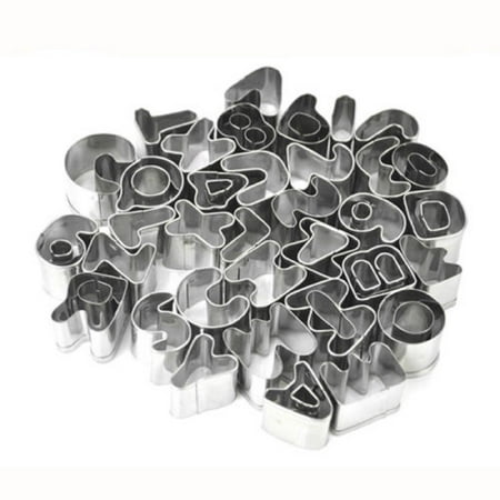 

Binpure 37Pcs Letter Number Cake Cookie Molds Stainless Steel DIY Baking Tools