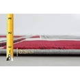 thumbnail image 3 of Boxes/Cubism/Squares Modern Abstract Contemporary Hand Carved Area Rug-Silver/Lava Red/Gray/Black, 3 of 7