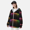 thumbnail image 3 of Balery Colorful Sparkling Sudadera ligera de manga larga con capucha y protección solar UPF 50+ para hombre y mujer, ideal para pesca y running-X-Large, 3 of 7