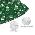 thumbnail image 3 of Zufioo Happy St. Patrick's Day Print Double-Sided Throw Pillow Cover, Pillow Protector Home Decor - With Hidden Zipper, Suitable for Bedroom, Living Room, Car Interior-20"x30", 3 of 6