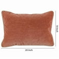 thumbnail image 5 of Benzara BM228839 Rectangular Fabric Throw Pillow with Solid Color & Piped Edges, Pink, 5 of 5