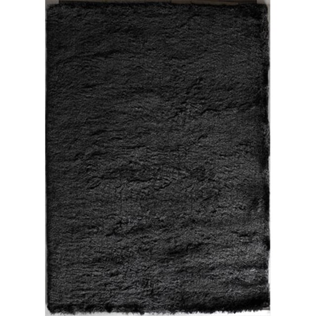 Rugs America 24099 2 ft. 3 in. x 7 ft. 6 in. Luster Shag Steel Gray Runner Area Rug