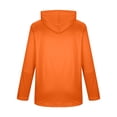 thumbnail image 5 of Mrmaere Men's Hooded Zip-Up Jacket Lined Adjustable Drawstring Warm Outerwear for Daily & Leisure Wear Orange S, 5 of 5