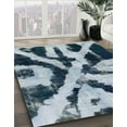 thumbnail image 2 of Ahgly Company Indoor Rectangle Abstract Light Steel Blue Abstract Area Rugs, 2' x 4', 2 of 6