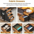 thumbnail image 5 of SEDETA L Shaped Desk with 6 Drawer, 108" Home Office Desk with File Drawer & Power Outlet, Corner Computer Desk with Monitor Shelf, Two Person Desk, Gaming Desk with Led Lights, Rustic Brown, 5 of 9